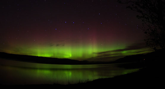 Aurora on Loch Awe