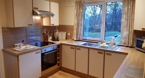 A new look to the kitchen in this self-catering holiday cottage (Barr-beithe Lower) indoor, kitchen